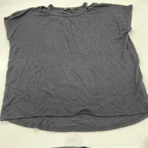 Athleta Ribbed Black T Mini Cold Shoulder Size Small